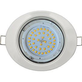 Ecola GX53 FT3238 светильник встр. без рефлектора Эллипс белый 41x126x106