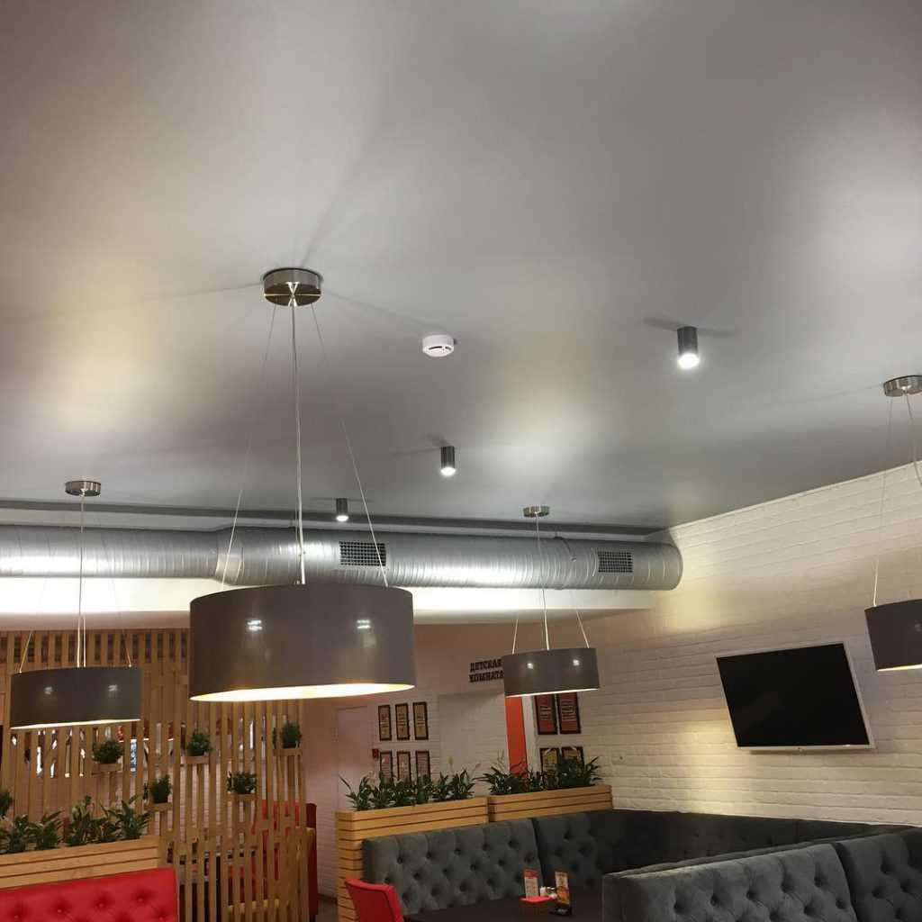 Натяжные потолки для коммерческих помещений, для кафе, офисов: фото работы компании ЭкоLife - 3